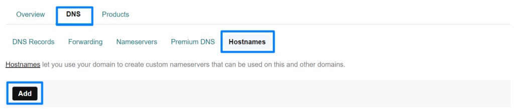 Hostname under DNS