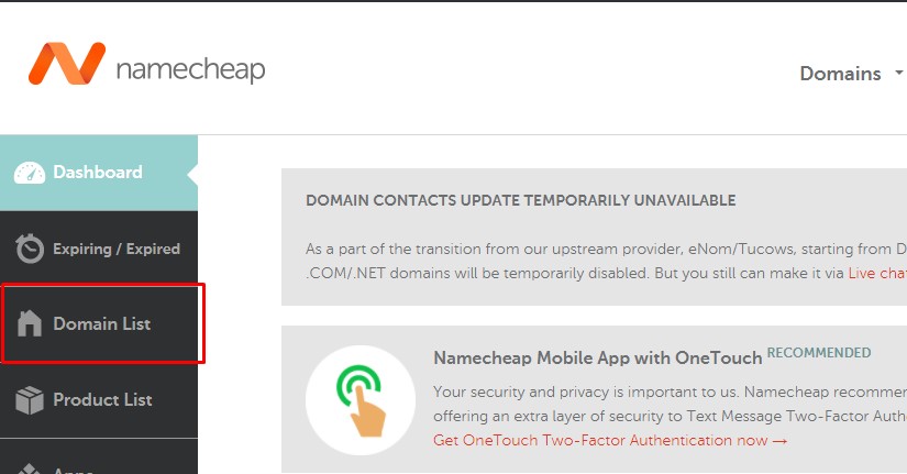 domain list namecheap