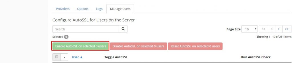 enable autossl for more users