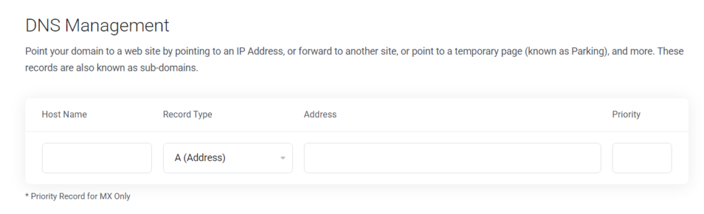 DNS A record update