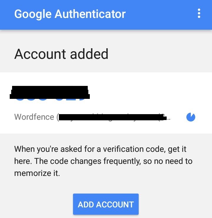Google authentication code