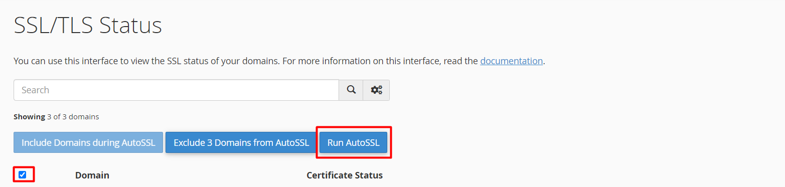 Run Auto SSL