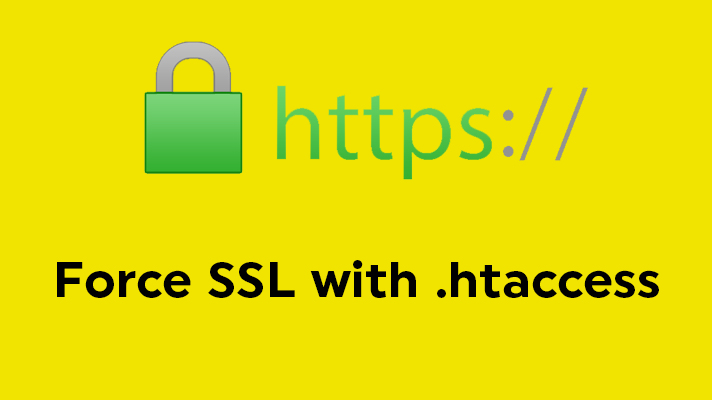 Force SSL with htaccess