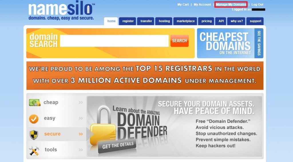 NameSilo Domain Registrar