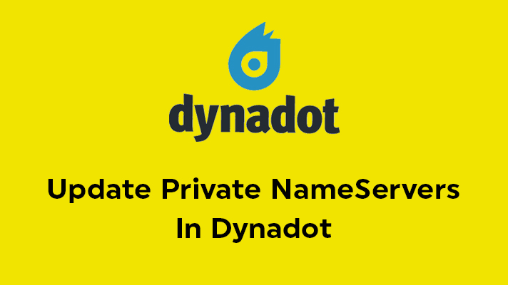 Update Private NameServers In Dynadot