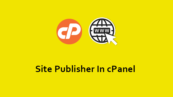 Site Publisher in cPanel