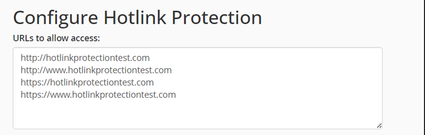 URL to Allow Access