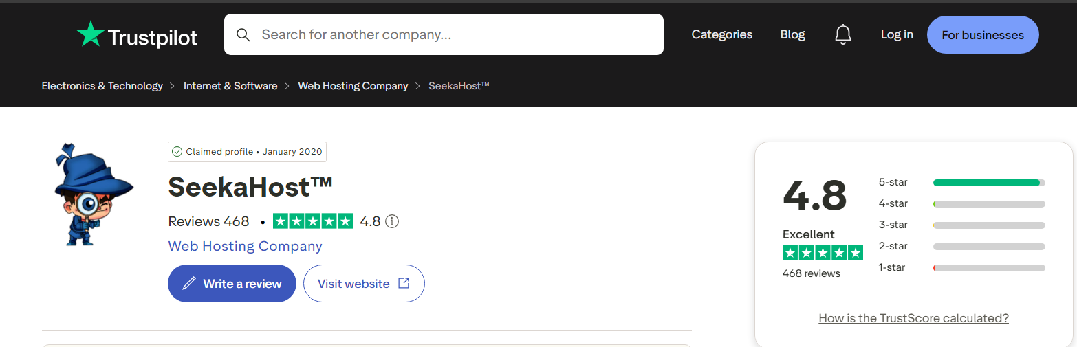 seekahost trustpilot review