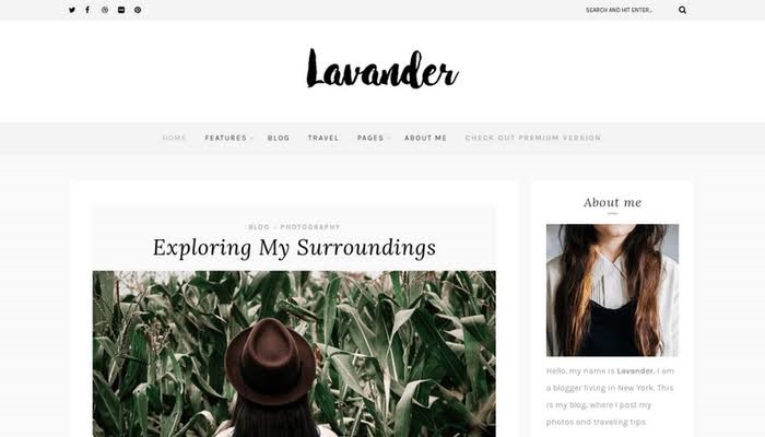 Lavender Lite - Free Theme for lifestyle Lavender Lite - Free Theme for lifestyle