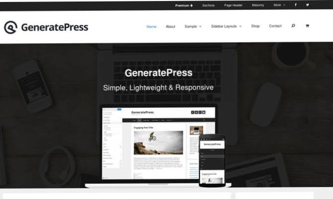 GeneratePress - Free WordPress Theme