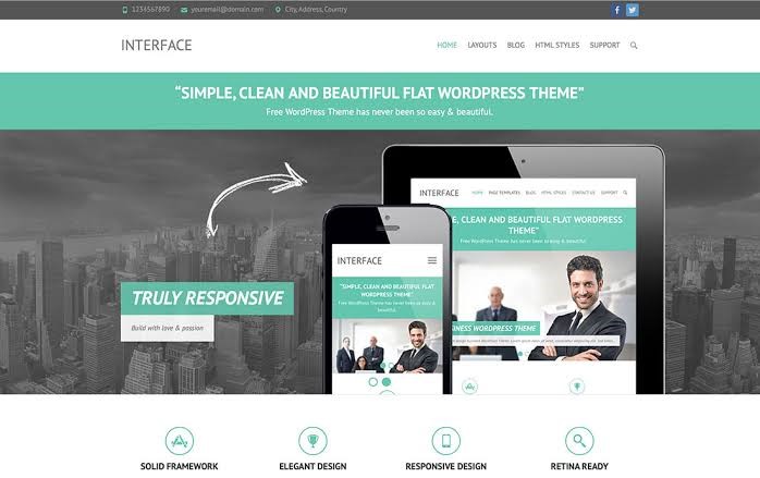 Flat Portfolio WordPress Theme For Free Flat Portfolio WordPress Theme For Free