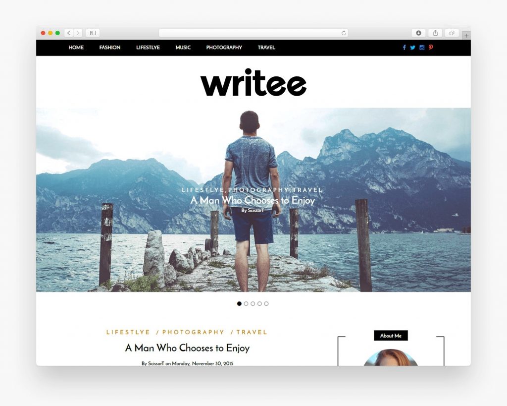 Writee WordPress Theme Writee WordPress Theme