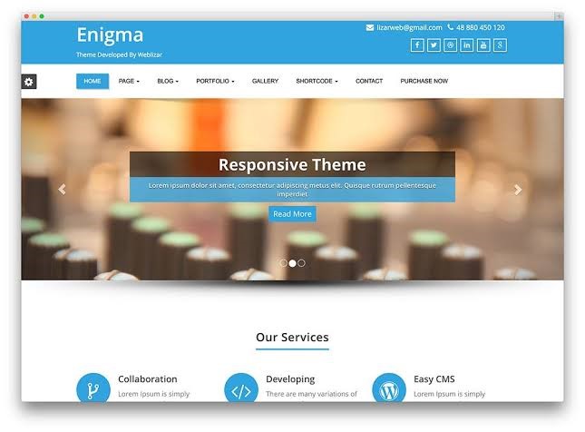 Enigma Free Wordpress Theme