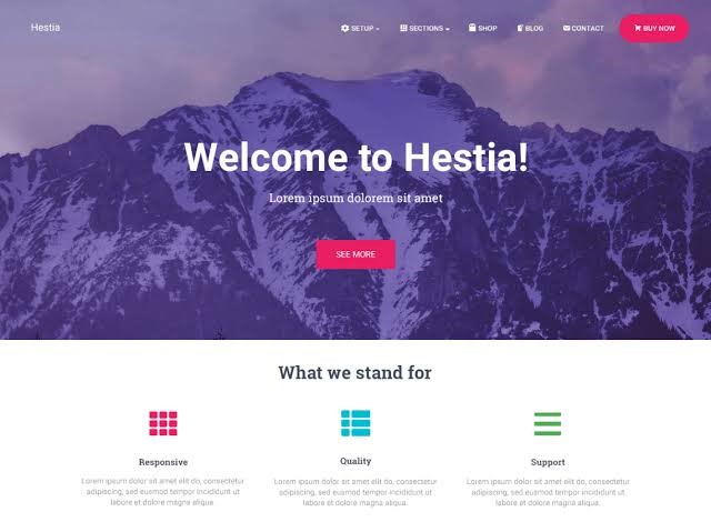 Hestia - WordPress Free Theme