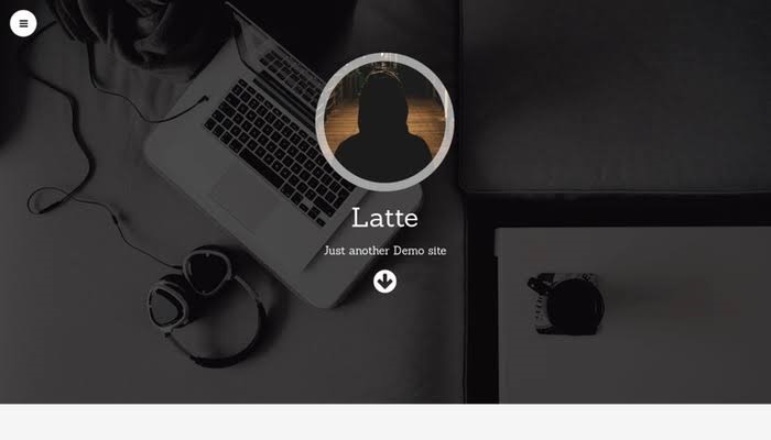 Latte One Page Free Themes