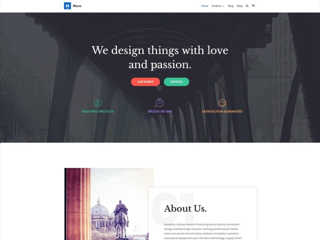 Neve - Free wordpress theme