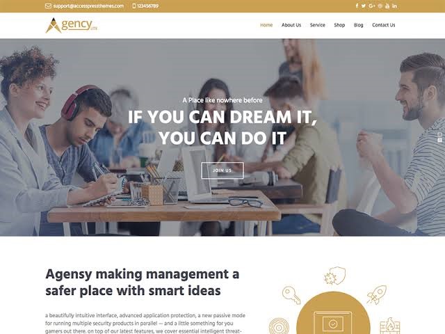 Agency Lite Free WordPress Theme Agency Lite Free WordPress Theme