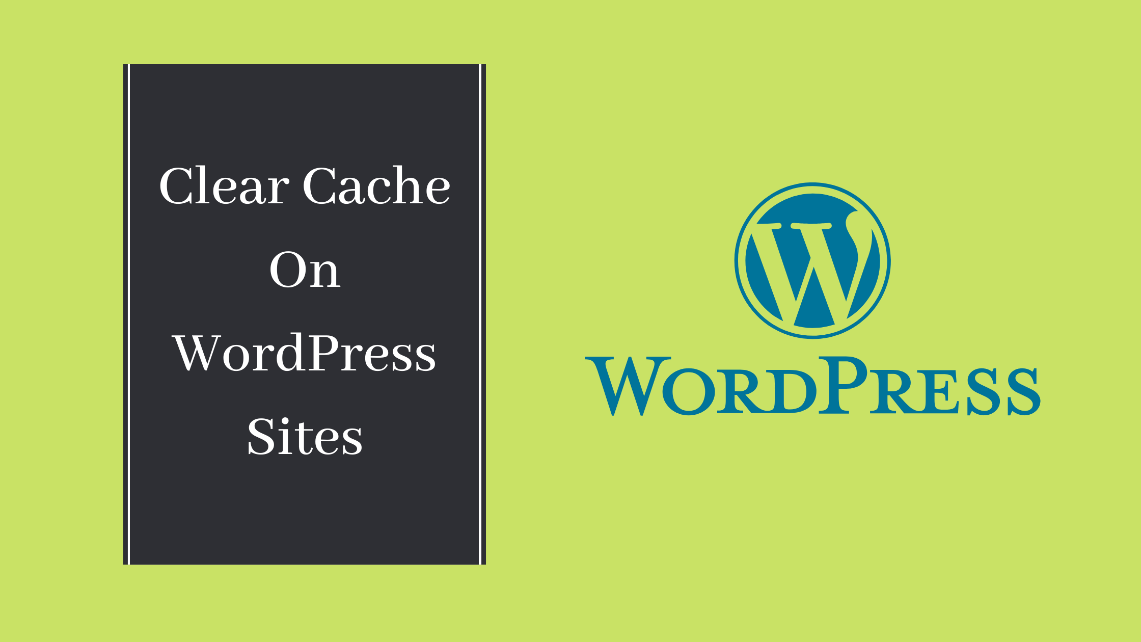 Clear cache on WordPress site