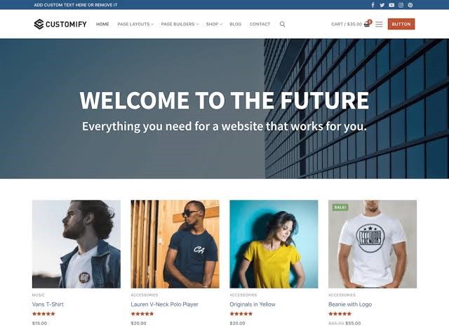 Customify Free Theme Customify Free Theme