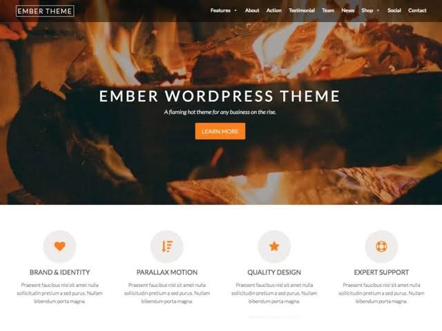 Ember WordPress Theme Ember WordPress Theme