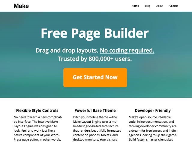 Make Free Page Builder WordPress Make Free Page Builder WordPress