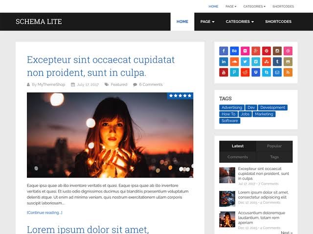 Schema Lite - Free WordPress Theme Schema Lite - Free WordPress Theme