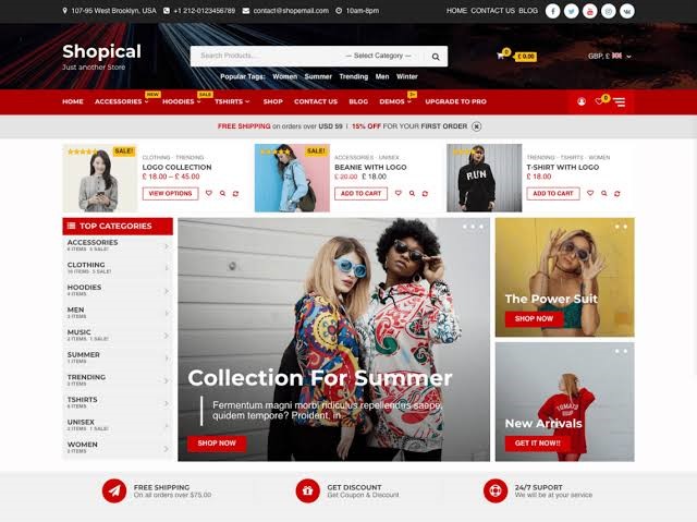 Shopical Free WordPress Theme Shopical Free WordPress Theme