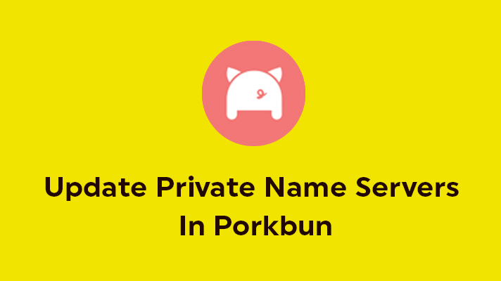 Update Private Name Servers In Porkbun