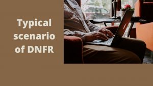 Typical scenario of DNFR