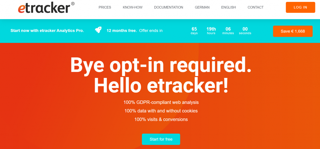 etracker web analytics tool