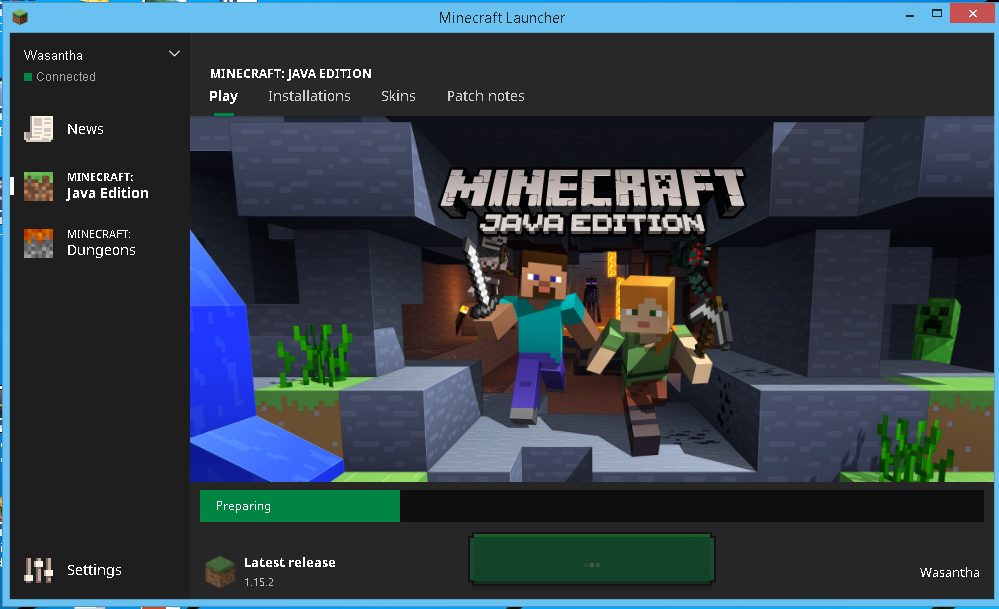 Minecraft online gameplay