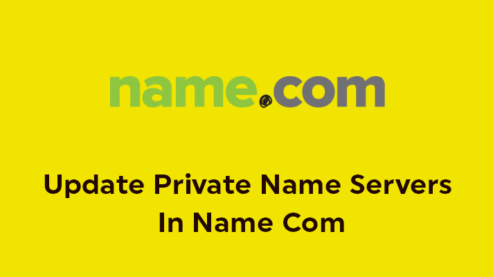 Register Nameserver name com
