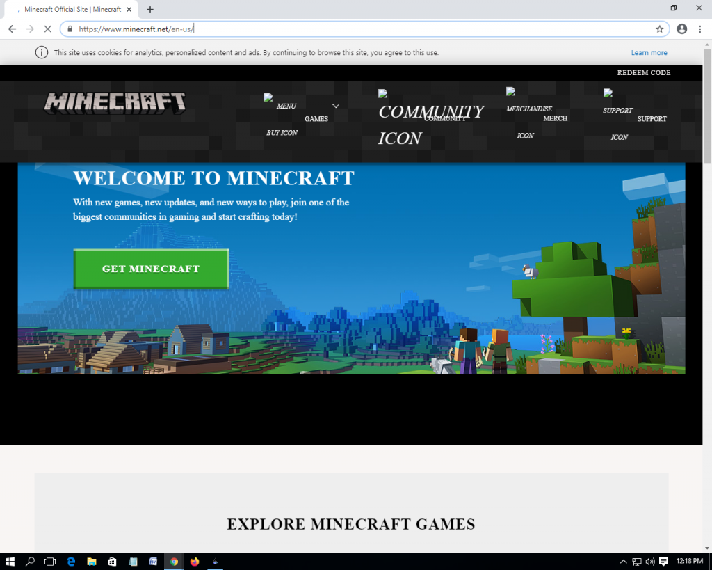 The official Minecraft site.