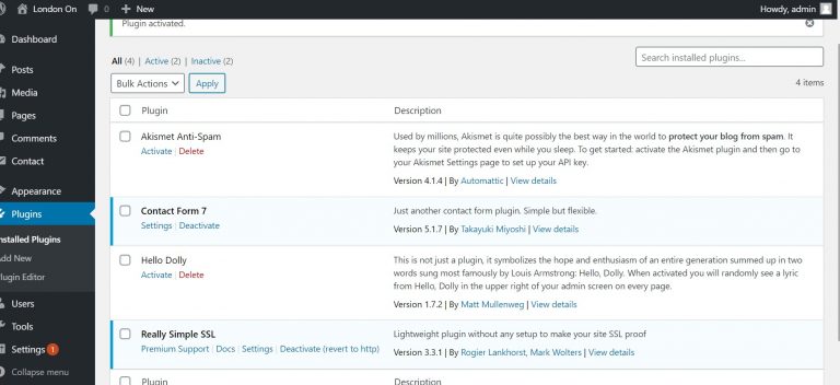 Installed-Live-Active-Inactive-plugins-in-www.londonon.org