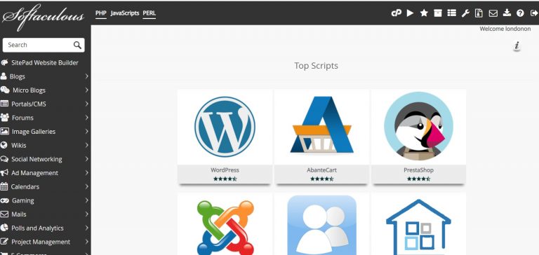 Softaculous-Apps-Installer-Dashboard
