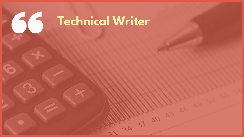 Technical Writer