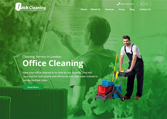 Quick-Cleaning-Services-website-Post-Vs-Page-in-WordPress