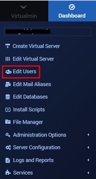 Edit Users - Email account