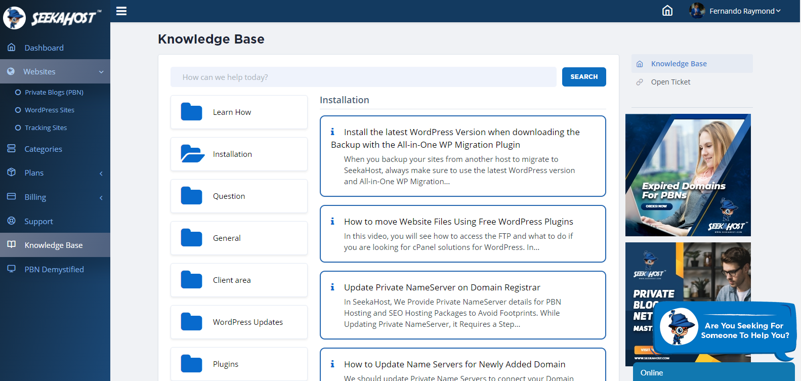 WP-hosting-knowledgebase