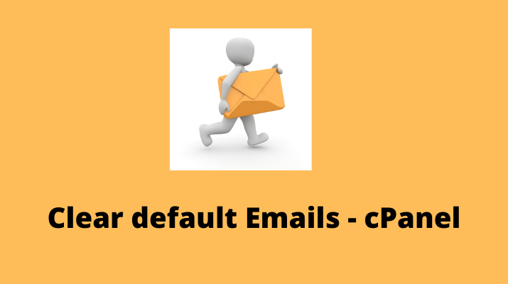 steps to clear the default email storage