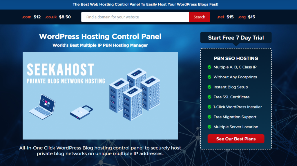 register a domain with seekahost