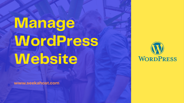 how to manage WordPress website