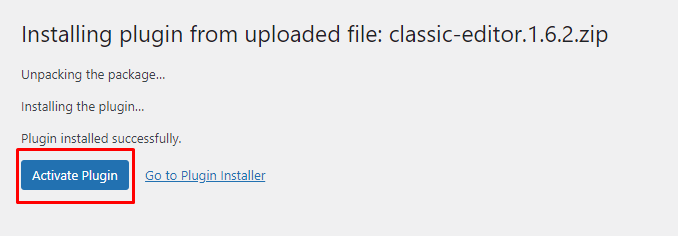 Activate Plugin