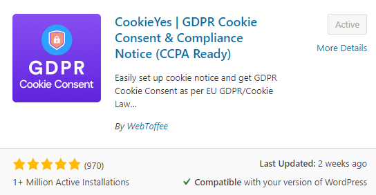 GDPR Cookie Consent