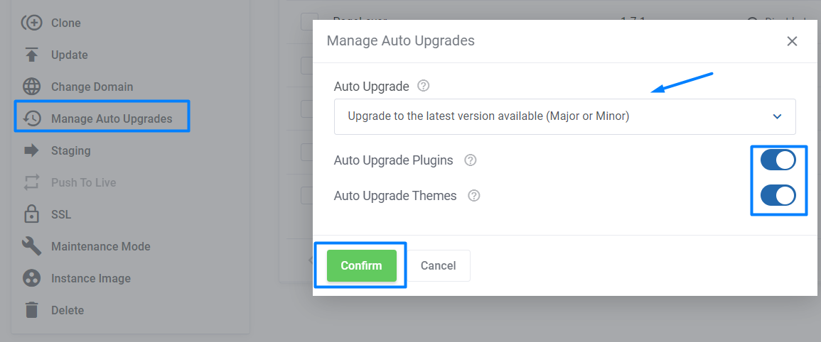 Manage Auto-upgrades