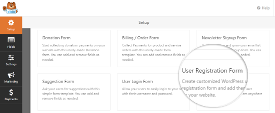 User Registration Forms