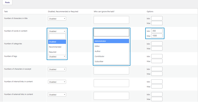 Set Word Count in WordPress
