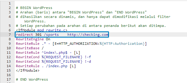 301 Redirect - htaccess
