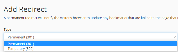 Add Redirect
