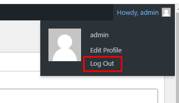 login logout in WordPress